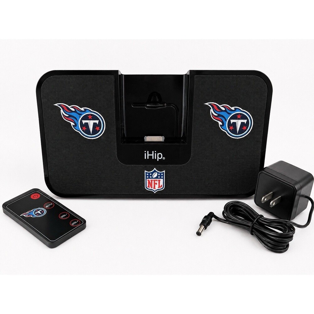 Tennessee Titans NFL iHip iPod iPhone Speaker Dock Remote Tested Working